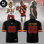 Washington Commanders 2026 Hold The Burgundy & Gold Personalized Football Jersey