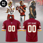 Washington Commanders 2026 Hold The Burgundy & Gold Personalized Football Jersey