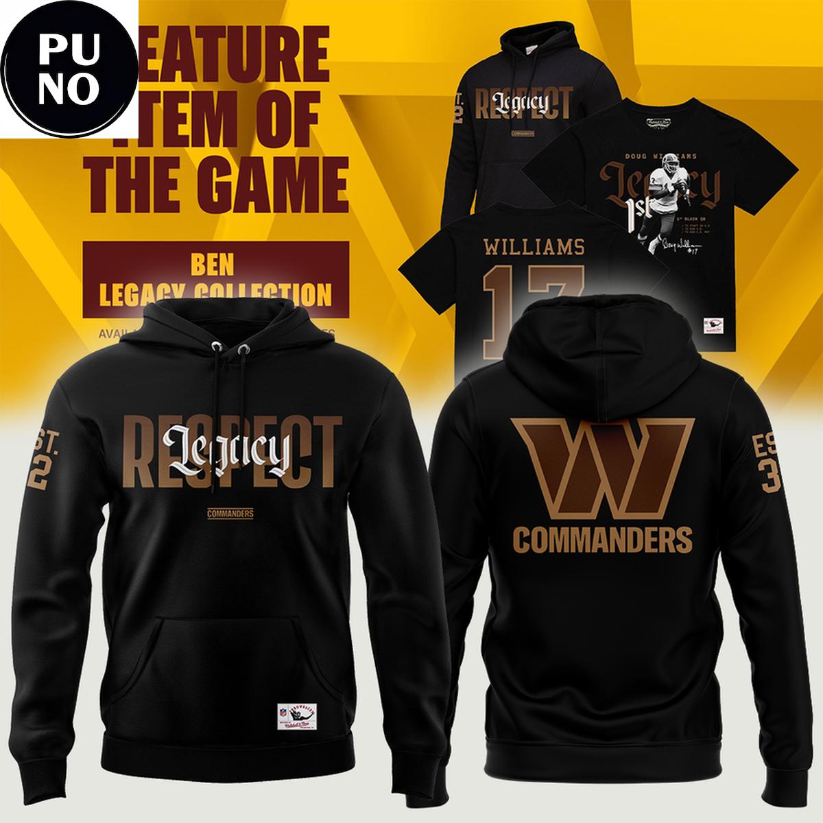 Washington Commanders 2026 Legacy Respect Hoodie