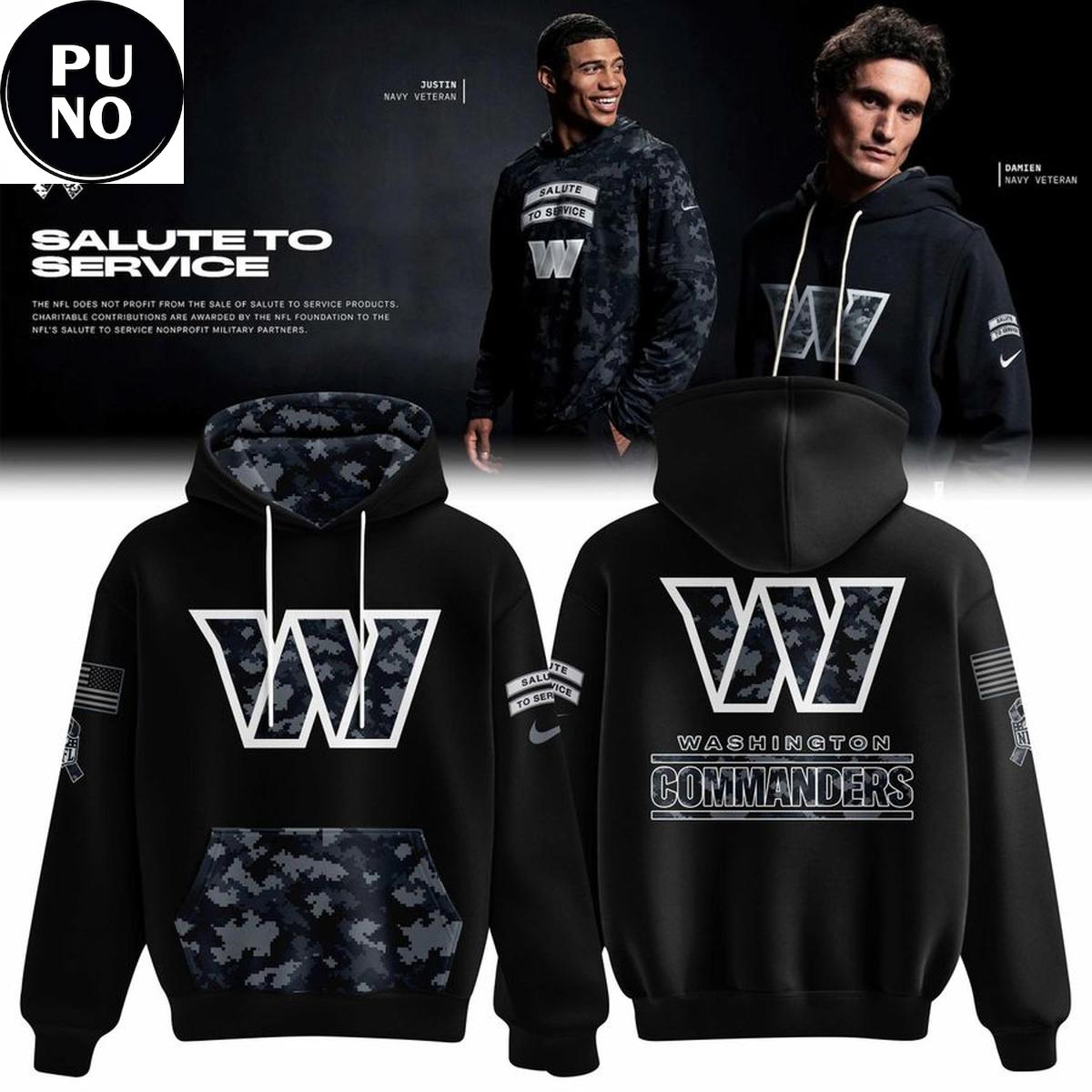 Washington Commanders 2026 Salute to Service Camo Hoodie