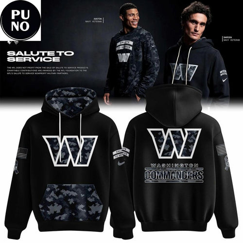 Washington Commanders 2026 Salute to Service Camo Hoodie