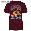 Washington Commanders Flintstones Football T Shirt