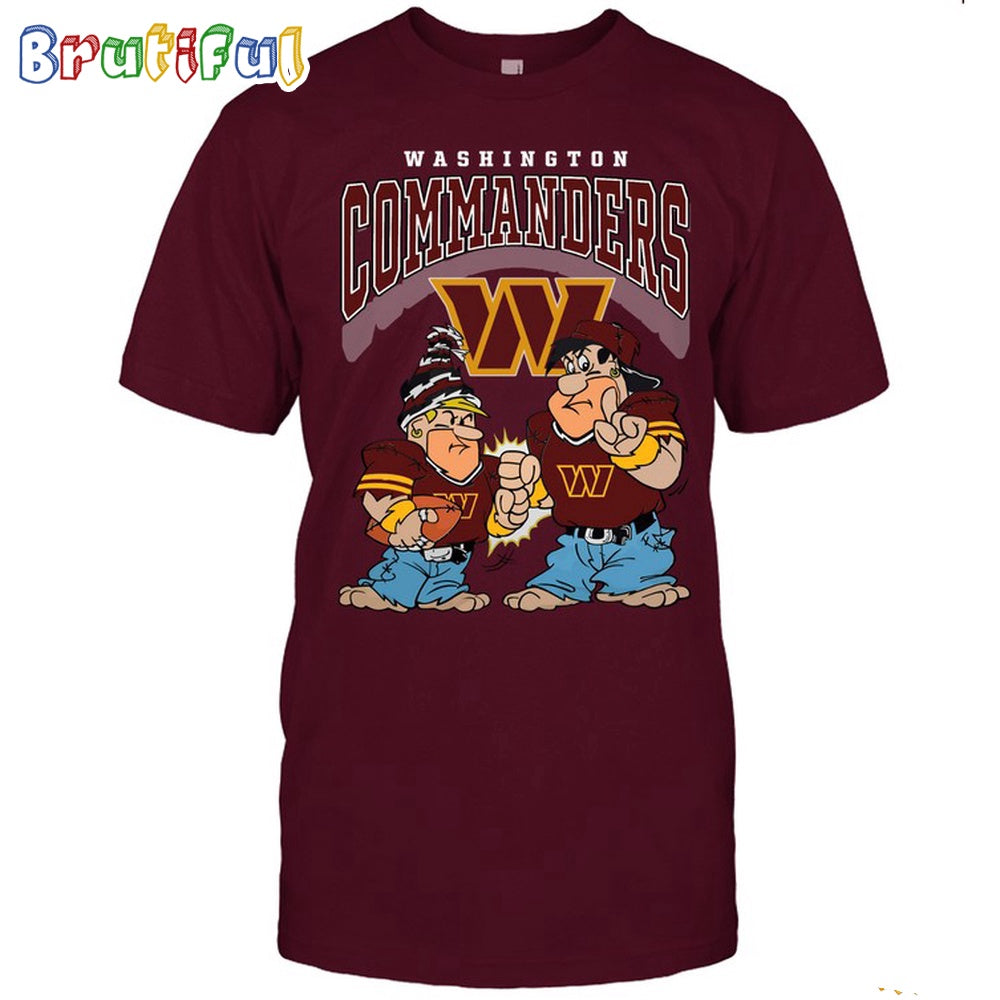 Washington Commanders Flintstones Football T Shirt