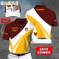 Washington Commanders Polo Shirt Custom Name Football Polo Shirts