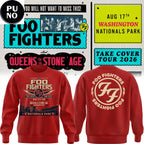 Washington Nationals x Foo Fighters Take Cover Tour 2026 Hoodie Shirt