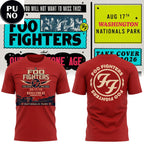 Washington Nationals x Foo Fighters Take Cover Tour 2026 Hoodie Shirt