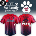 Washington Nationals x Fur Family Pet Game Night 2026 Personalized Baseball Jersey