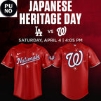 Washington Nationals x Japanese Heritage Day 2026 Baseball Jersey