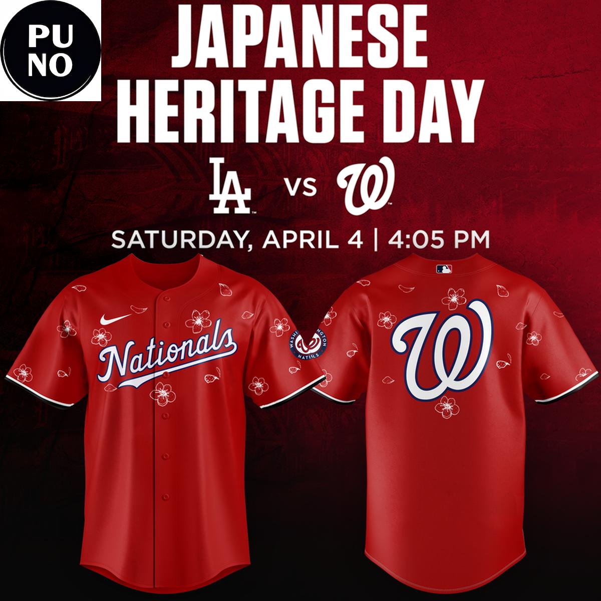 Washington Nationals x Japanese Heritage Day 2026 Baseball Jersey