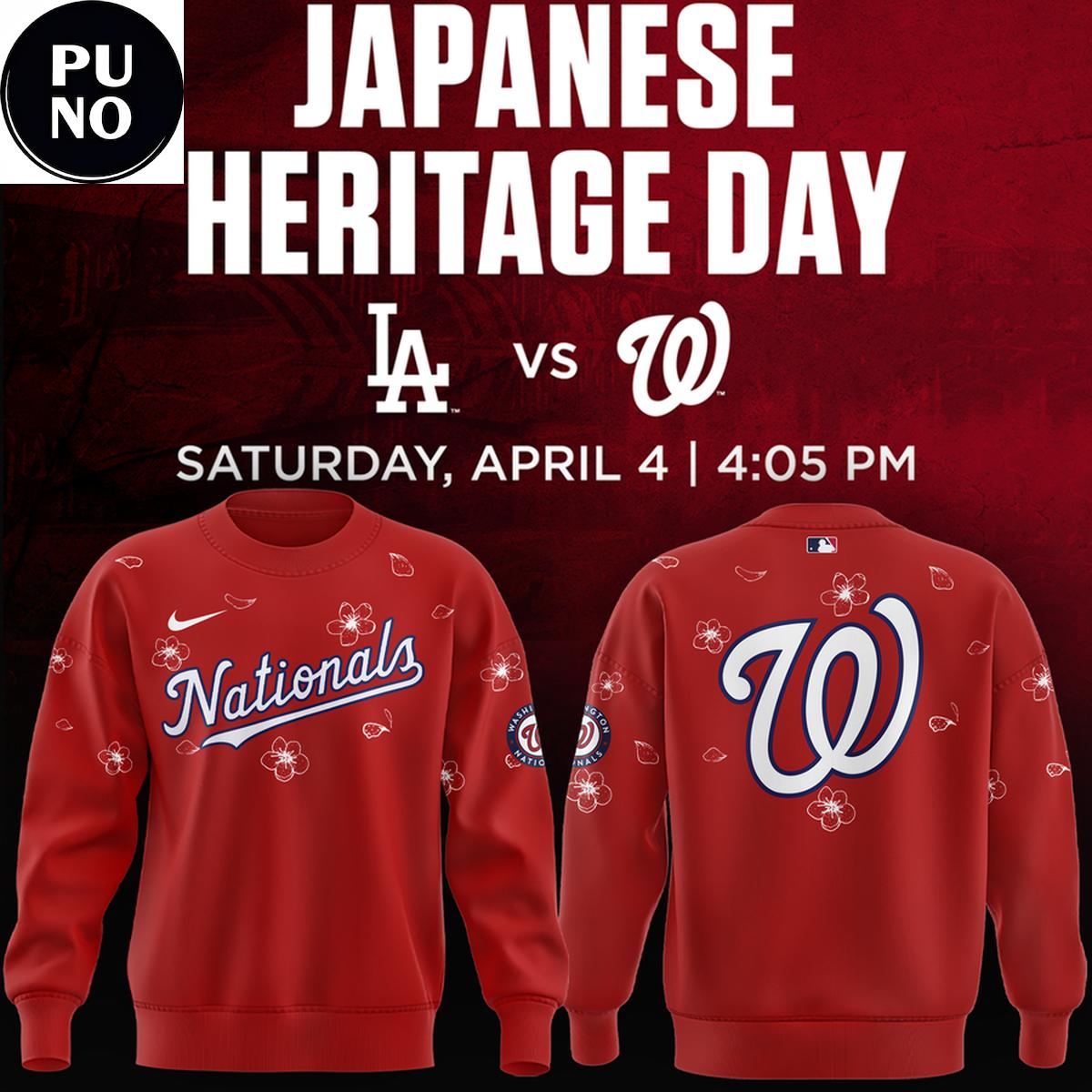 Washington Nationals x Japanese Heritage Day 2026 Hoodie T-shirt