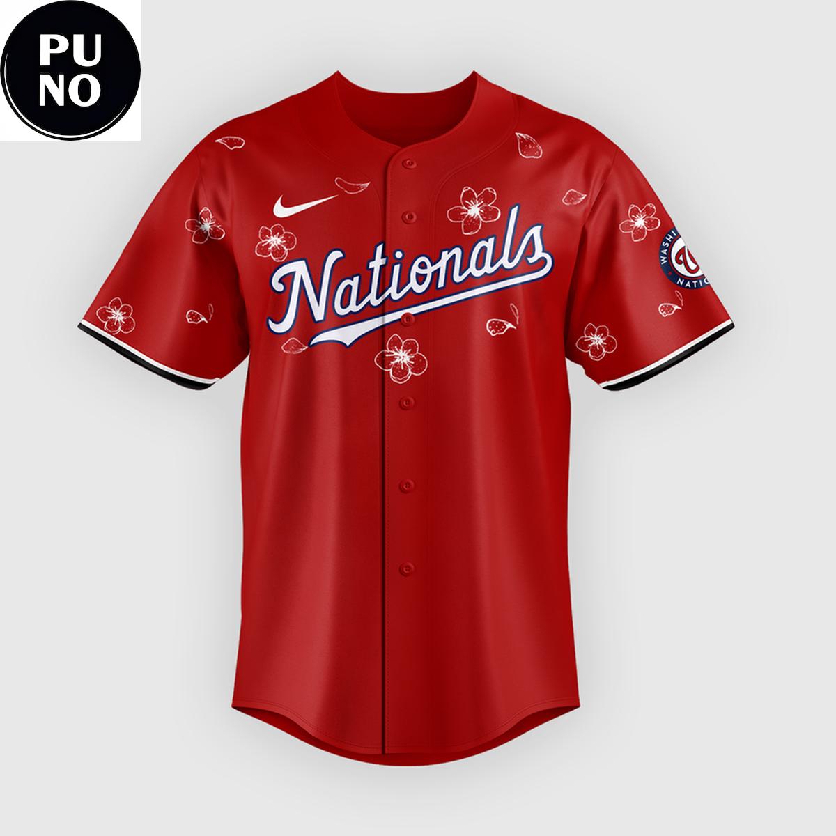 Washington Nationals x Japanese Heritage Day 2026 Sakura Blossom Baseball Jersey