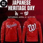 Washington Nationals x Japanese Heritage Day 2026 Sakura Blossom Hoodie T-Shirt