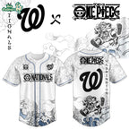 Washington Nationals x One Piece Jersey 2026 Luffy Gear 5
