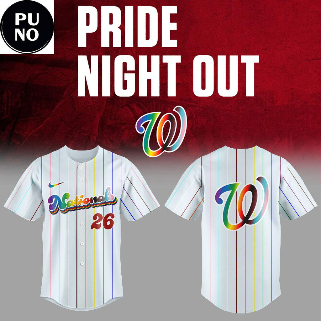 Washington Nationals x Pride Night 2026 Baseball Jersey
