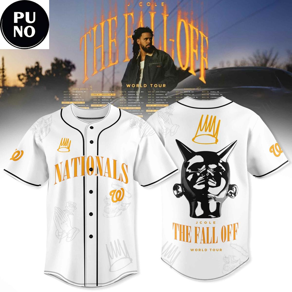 Washington Nationals x The Fall Off World Tour 2026 Baseball Jersey