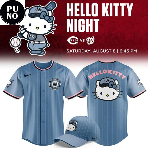Washington Nationals xHello Kitty Night 2026 Baseball Jersey