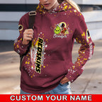 Custom NFL Washington Commanders Hoodie Leggings The Grinch Hoodie Rock Paper Scissors Throat Punch I Win