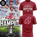Washington State Cougars Baseball Tournament Champions T-Shirt