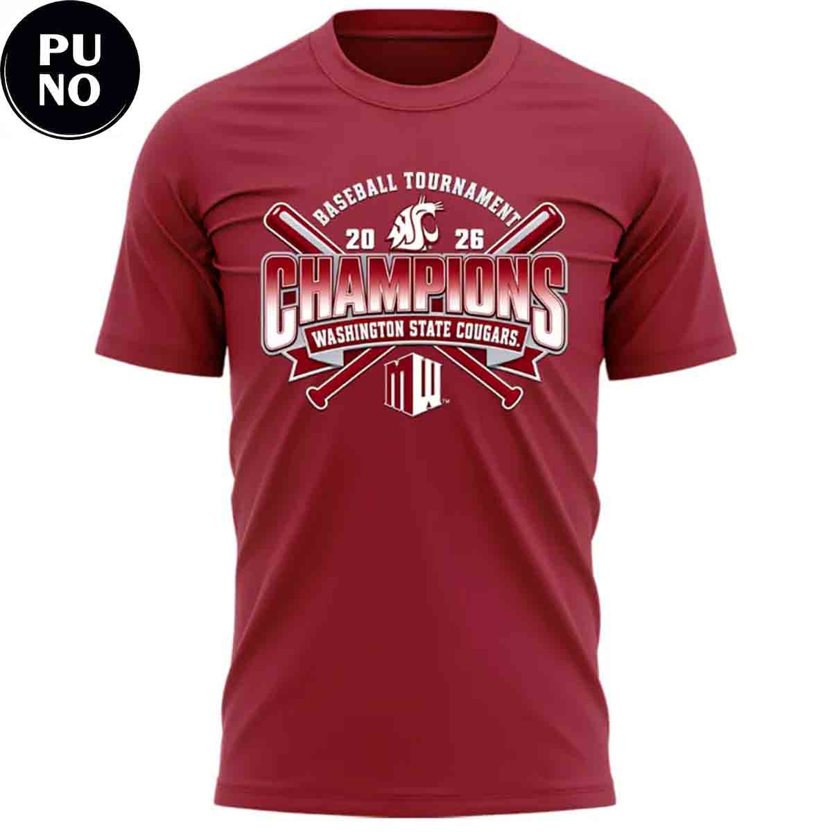 Washington State Cougars Baseball Tournament Champions T-Shirt