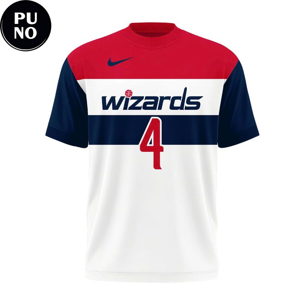 Washington Wizards 2026 AJ Dybantsa #4 T-Shirt