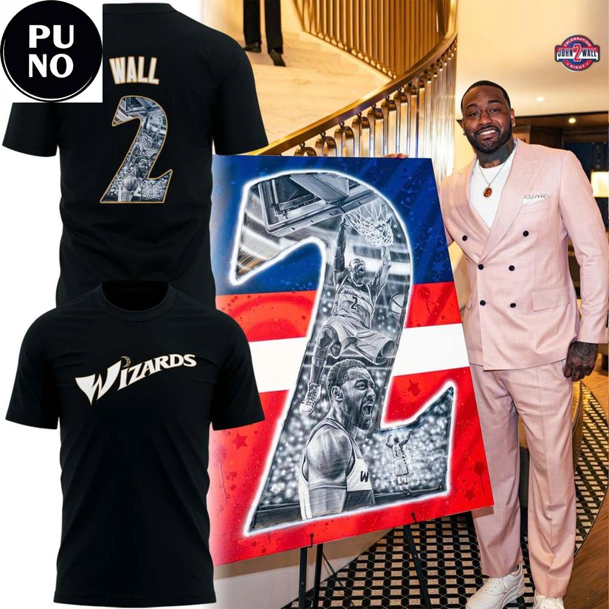 Washington Wizards Honor John Wall #2 Hoodie T-Shirt