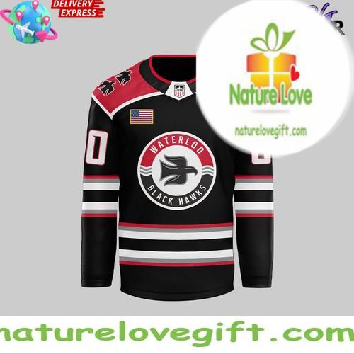Waterloo Black Hawks 2026 Hockey Jersey New Uniforms