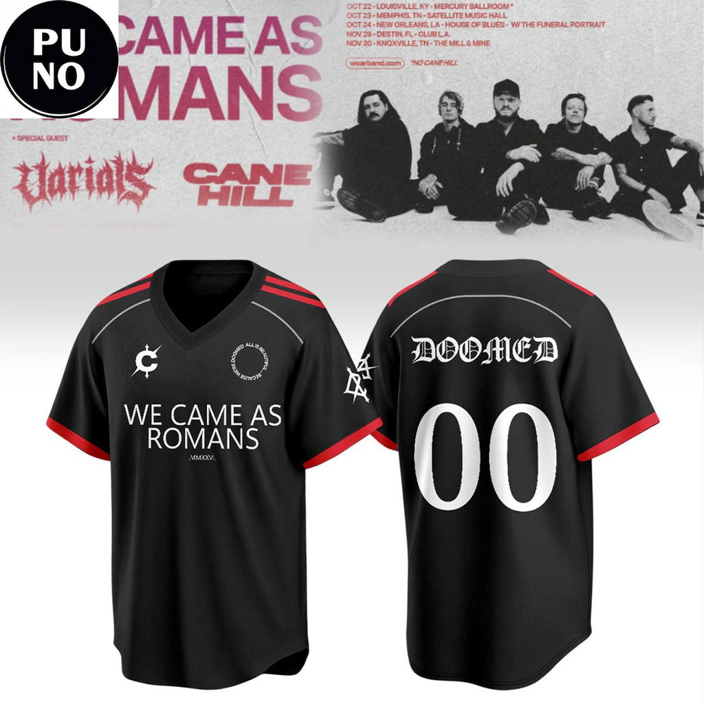 We Came As Romans Tour 2026 Personalized Football Jersey