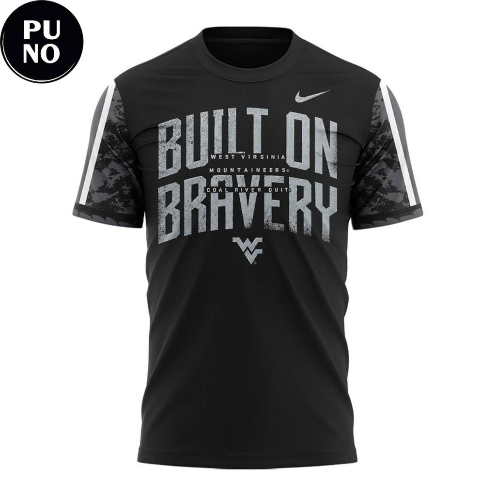West Virginia Mountaineers 2026 Built on Bravery Hoodie T-Shirt