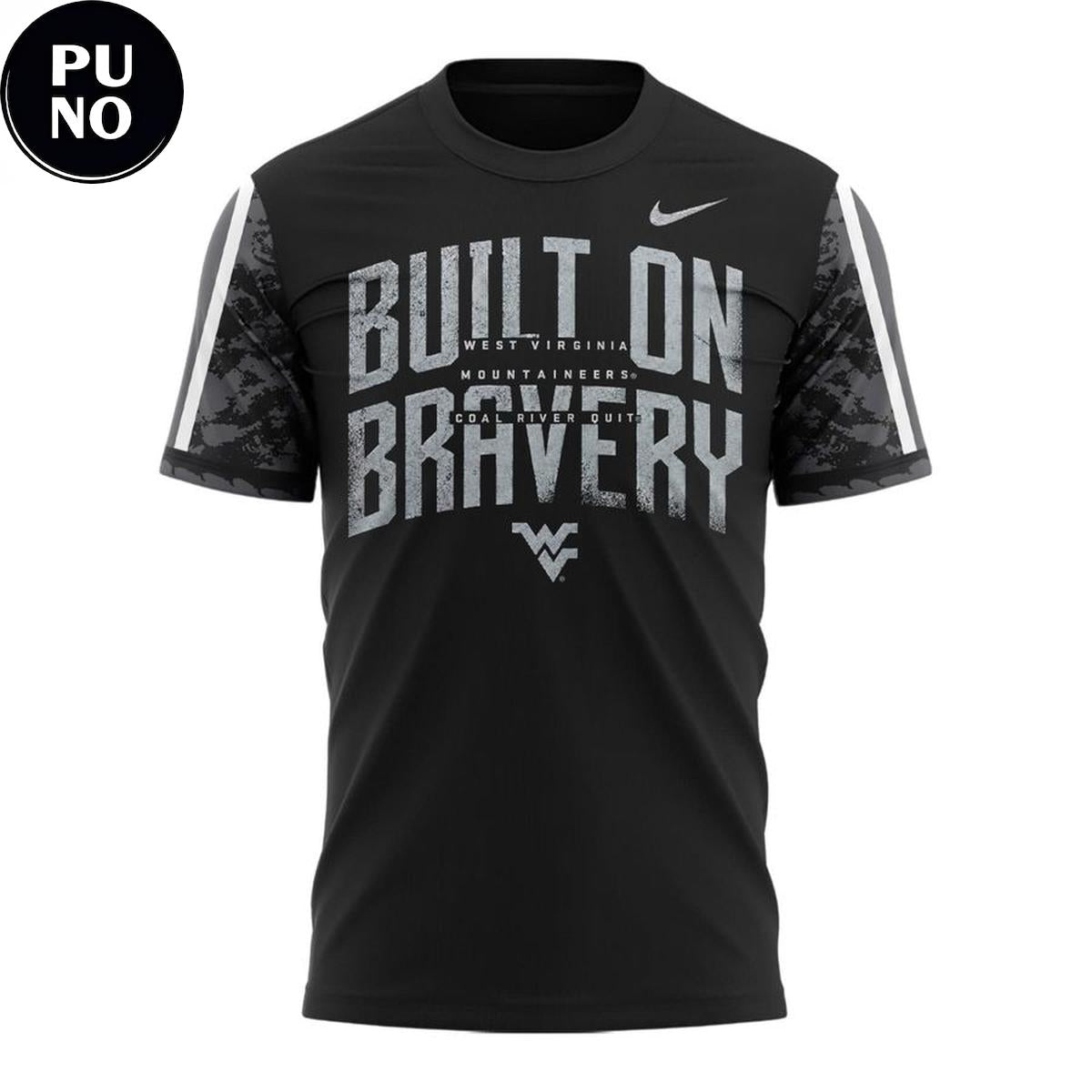 West Virginia Mountaineers 2026 Built on Bravery Hoodie T-Shirt