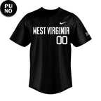 West Virginia Mountaineers 2026 Coal Rush Uniform Personalized Baseball Jersey