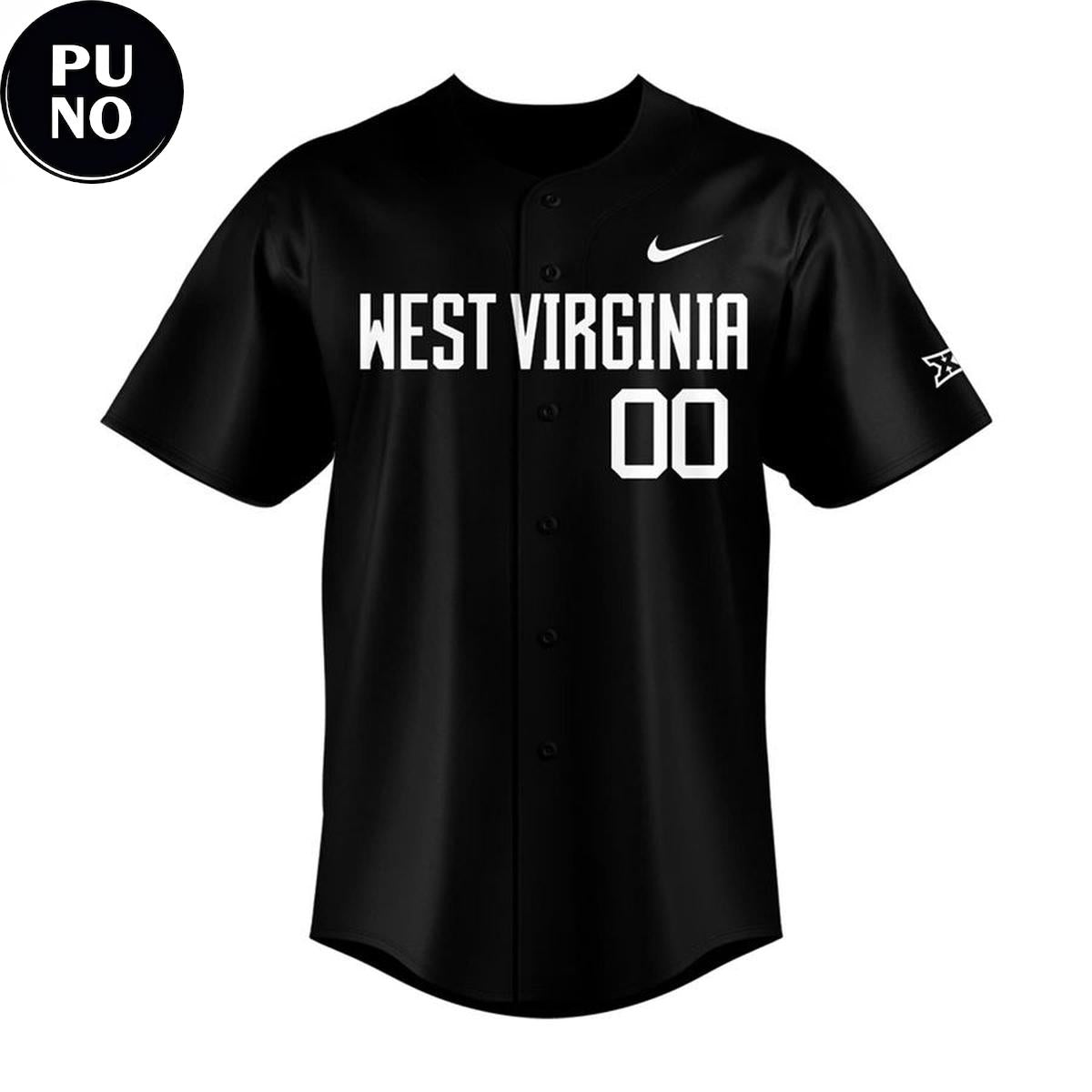 West Virginia Mountaineers 2026 Coal Rush Uniform Personalized Baseball Jersey