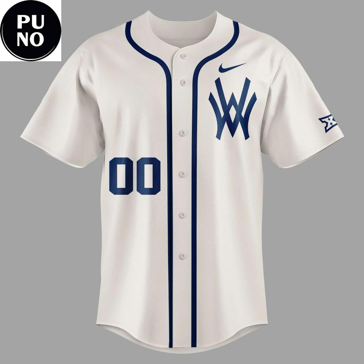 West Virginia Mountaineers 2026 Throwback Uniform Personalized Baseball Jersey