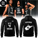 West Virginia Mountaineers Basketball 2026 Dark Mode Hoodie T-Shirt