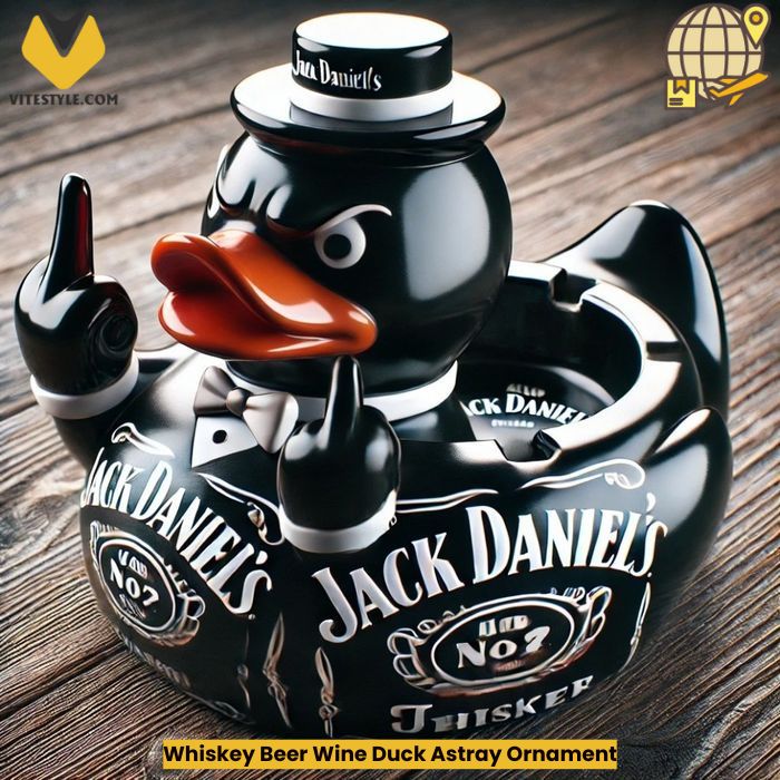 Whiskey Beer Wine Duck Astray Ornament
