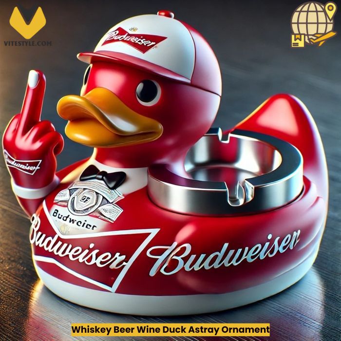 Whiskey Beer Wine Duck Astray Ornament