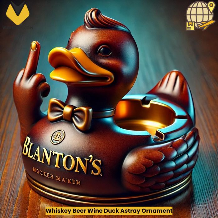 Whiskey Beer Wine Duck Astray Ornament
