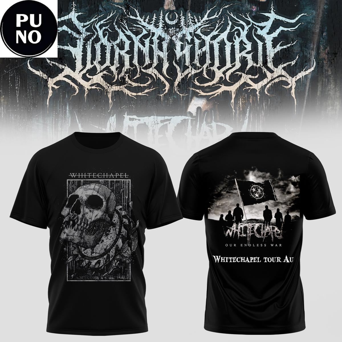 Whitechapel Tour AU 2026 Our Endless War Hoodie T-Shirt