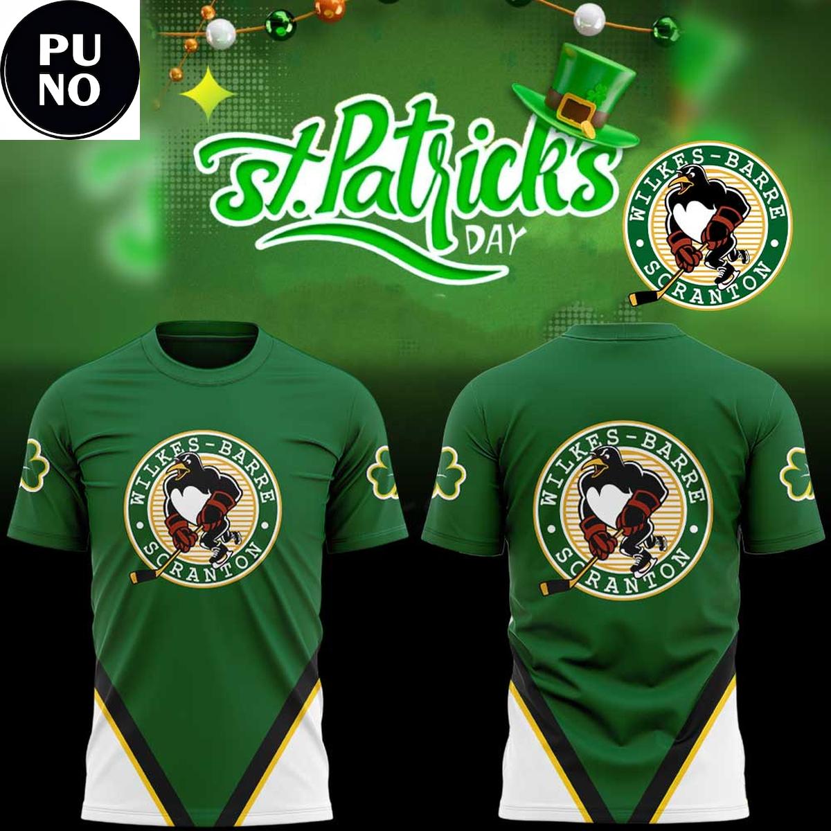 Wilkes-Barre/Scranton Penguins St. Patrick’s Celebration 2026 Hoodie T-Shirt