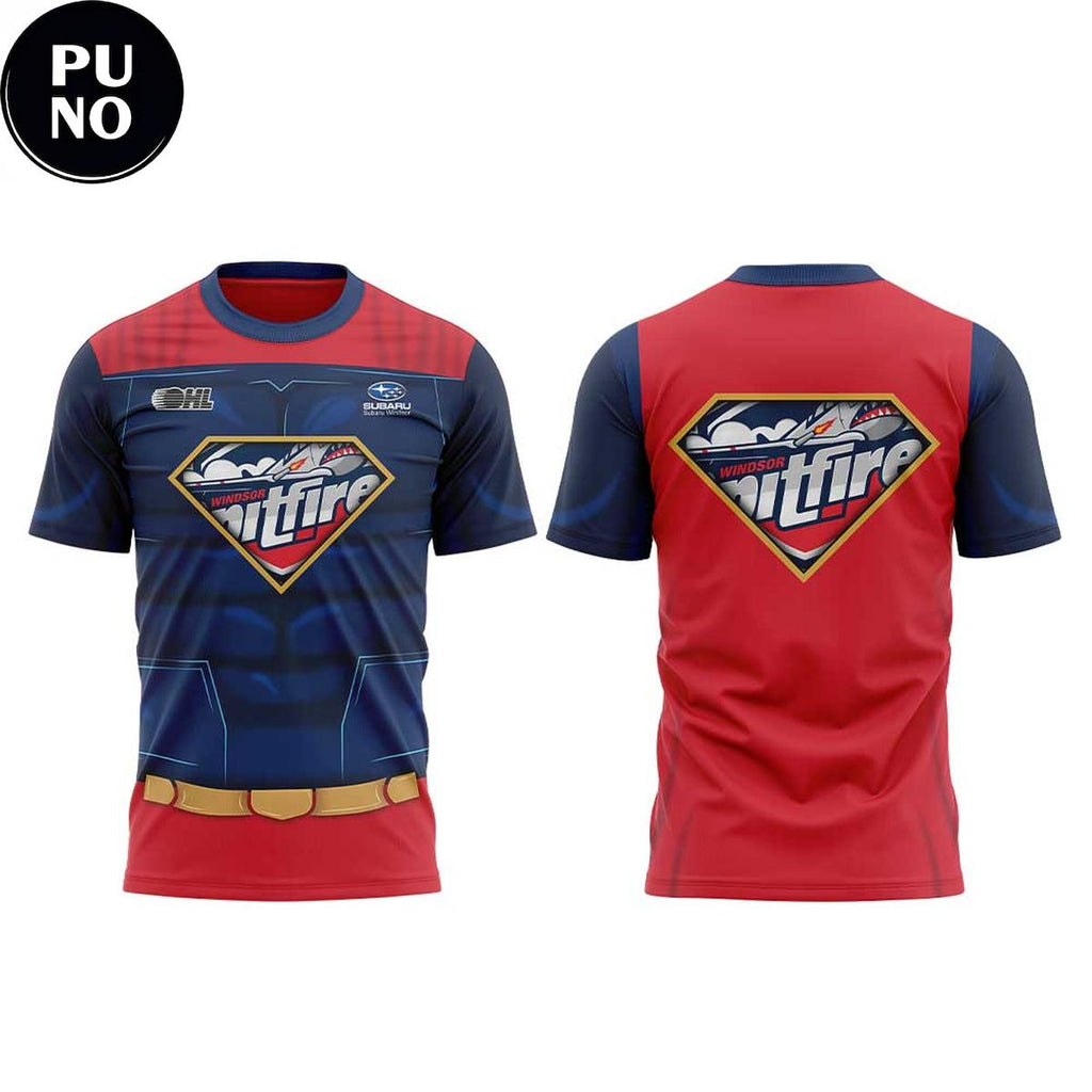 Windsor Spitfires Hockey x Super Hero Night 2026 Hoodie T-Shirt