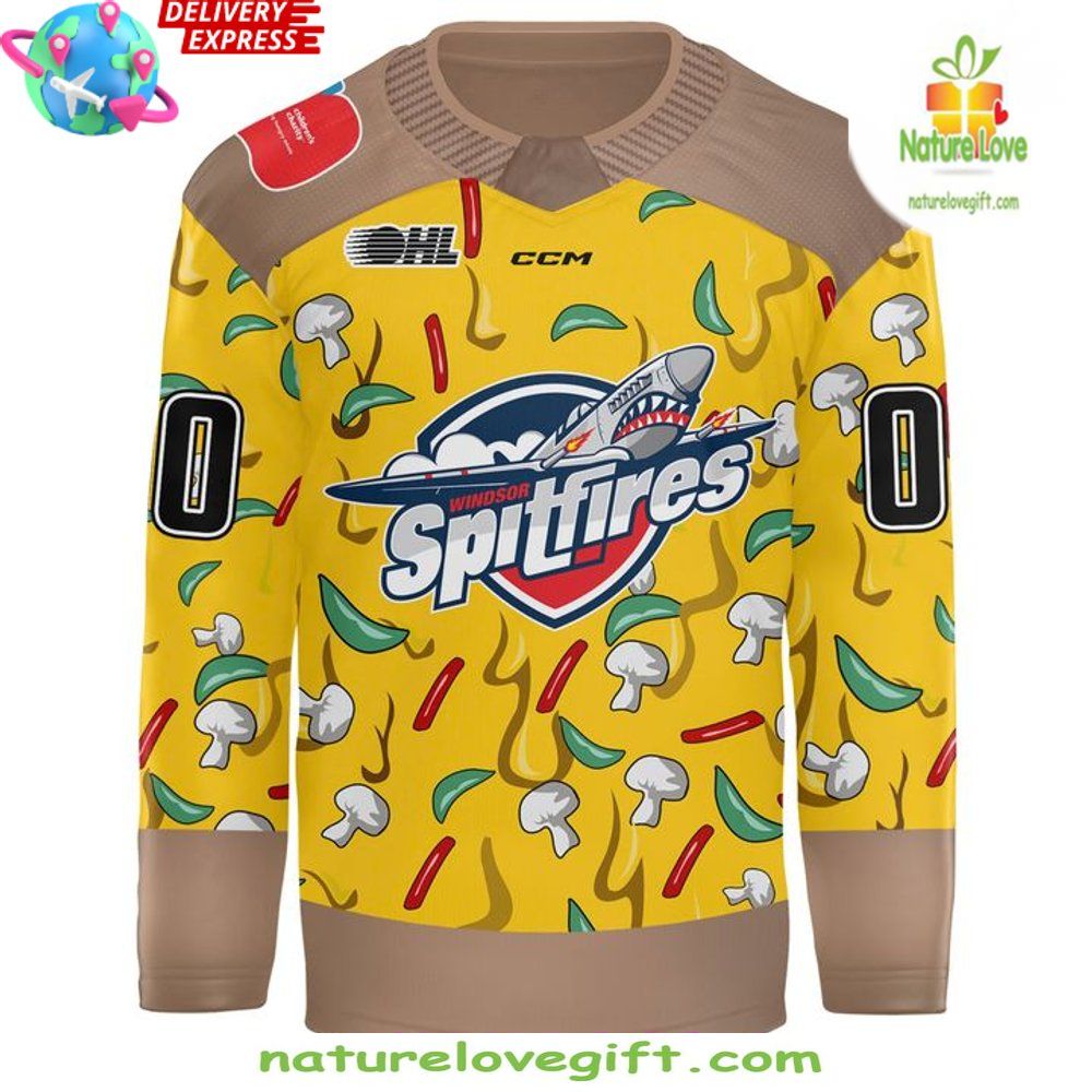 Windsor Spitfires 2026 Hockey Jersey Pizza City Edition