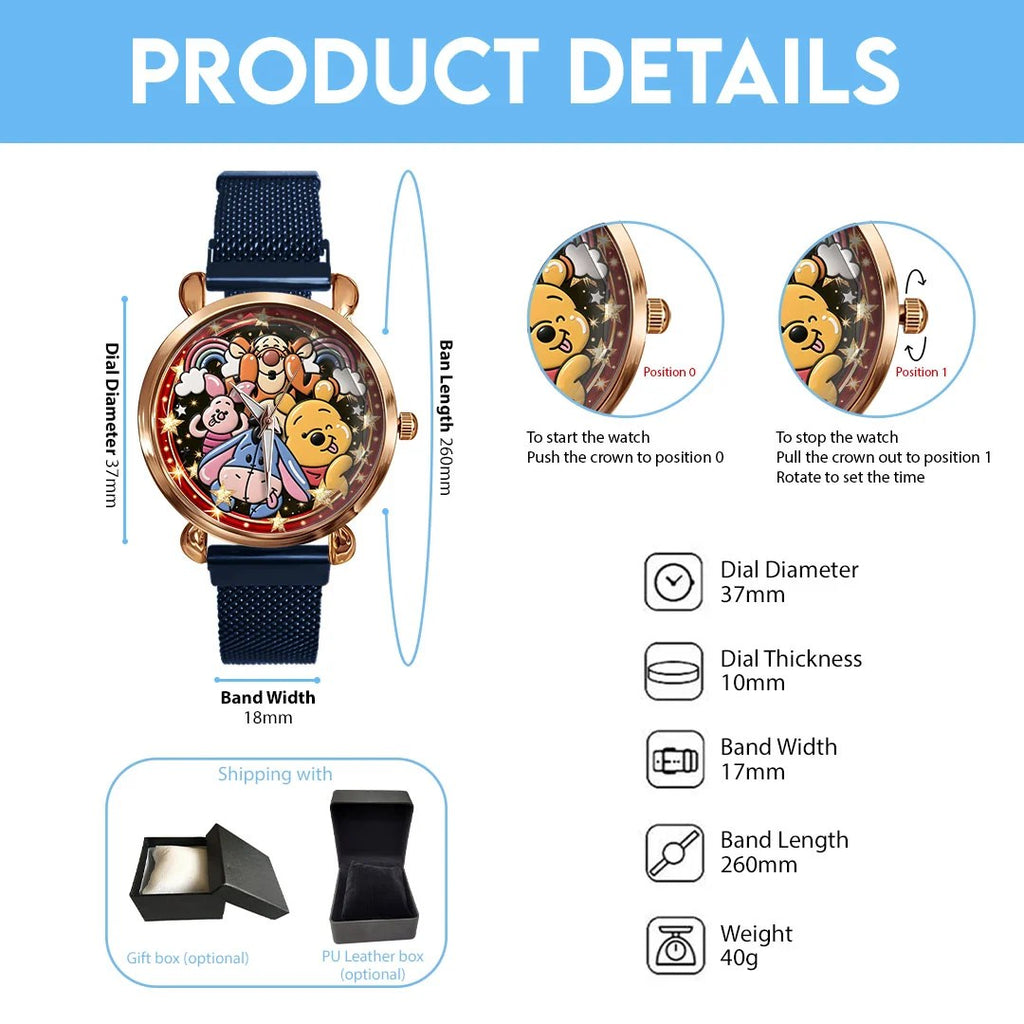 Winnie-the-Pooh 100th Anniversary Mesh Strap Quartz Watch – HOATT26860