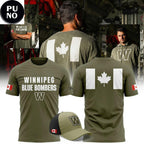 Winnipeg Blue Bombers 2026 Salute to Service Hoodie T-Shirt