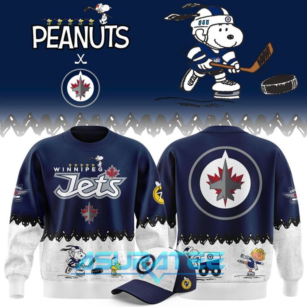 Winnipeg Jets ”Peanuts Night ” 2026 Snoopy Special Sweatshirt