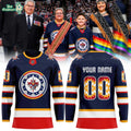 Winnipeg Jets Wasacnews Night 2026 Blue Hockey Jersey Custom Name, Number