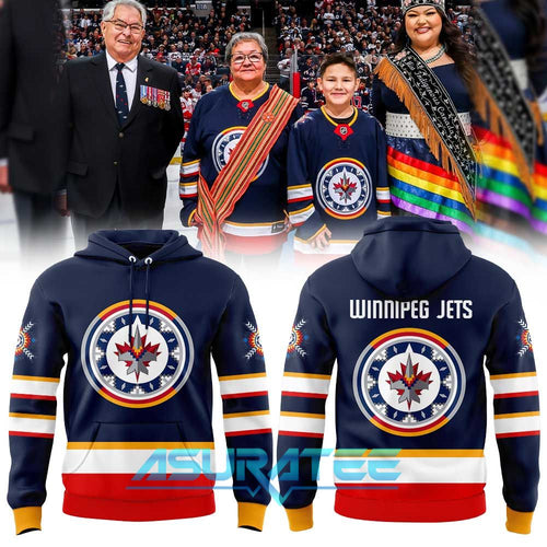 Winnipeg Jets Wasacnews Night 2026 Blue Hoodie Set