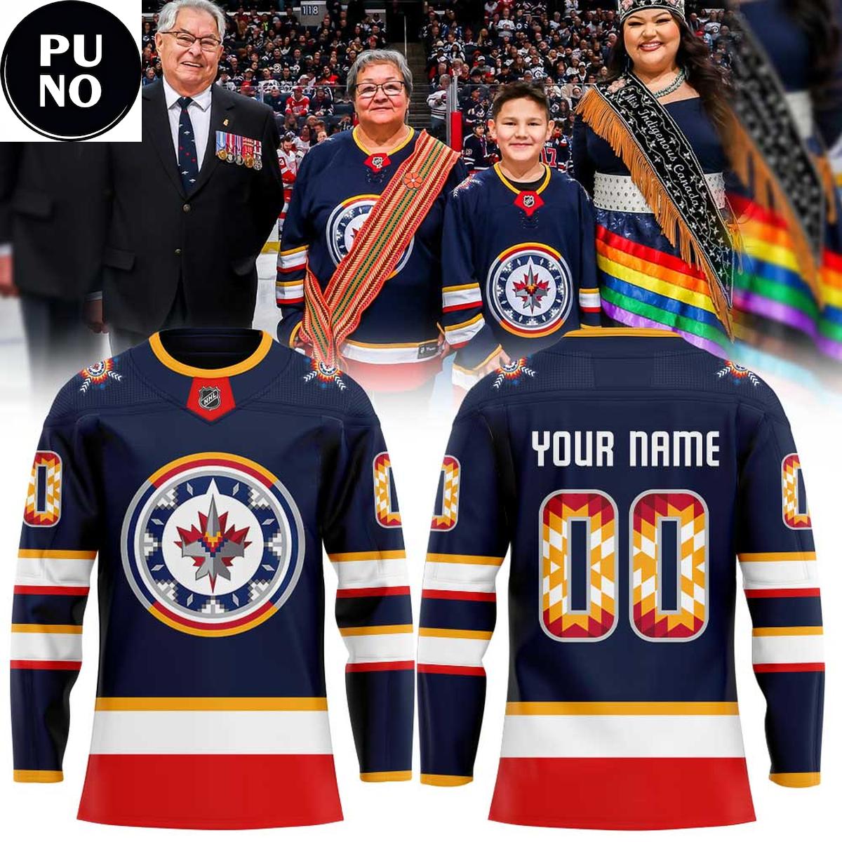 Winnipeg Jets Wasacnews Night 2026 Personalized Hockey Jersey