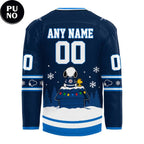 Winnipeg Jets x Snoopy & Woodstock Christmas 2026 Personalized Hockey Jersey