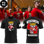 Wisconsin Badgers 2026 Bucky Badger Cheesehead Nation Hoodie T-Shirt