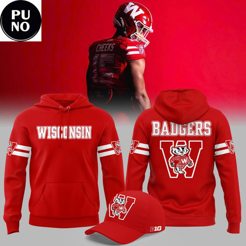 Wisconsin Badgers 2026 ThrowBack Logo Hoodie T-Shirt