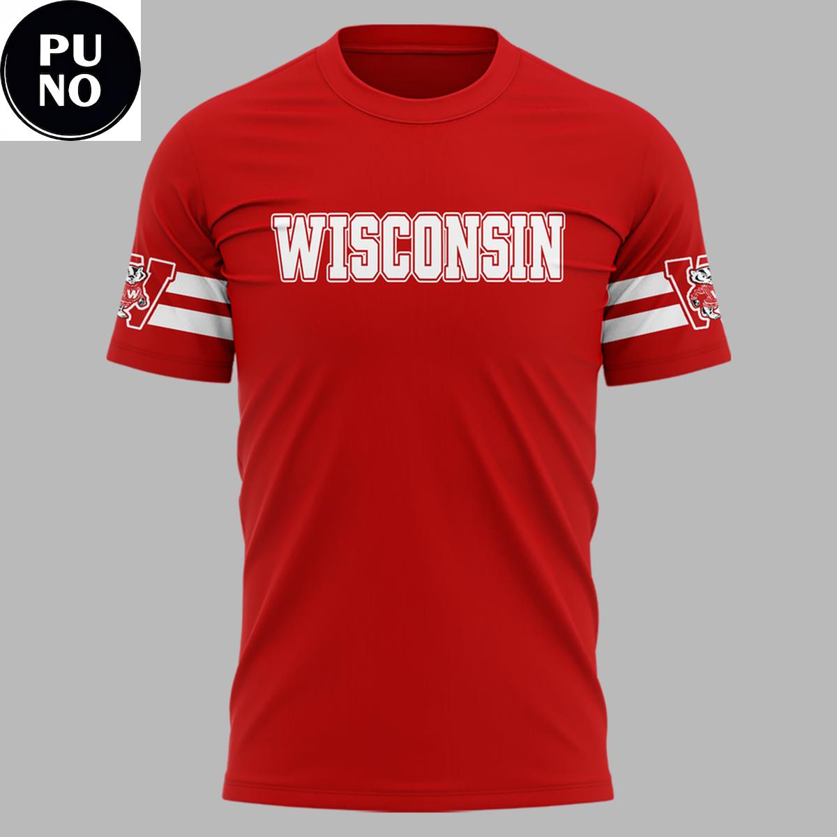 Wisconsin Badgers 2026 ThrowBack Logo Hoodie T-Shirt